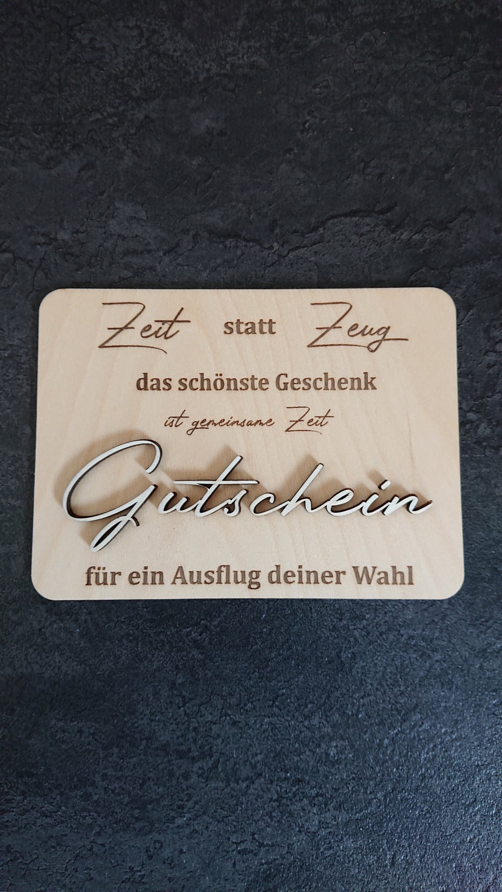 Gutschein in 3D Optik