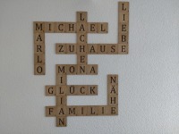 Wandscrabble Buchstaben