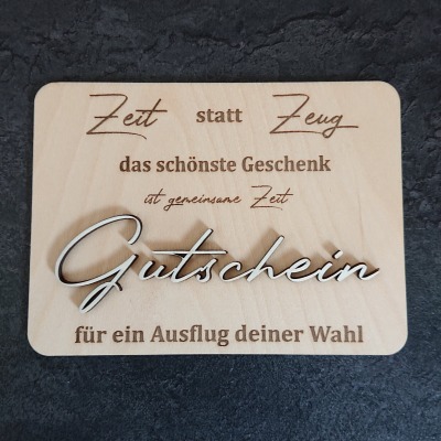 Gutschein in 3D Optik