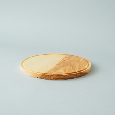 eshly deli cutting board - round cutting board made of pure unglued ash wood