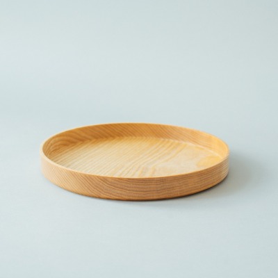 eshly deli serve Large / Ø 25 cm / stackable - Tray from pure massive ash wood