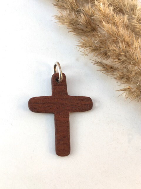 Kettenanhänger Kreuz, Holzkreuz, christilicher Schmuck, Anhänger Holz, Weihnachtsgeschenk