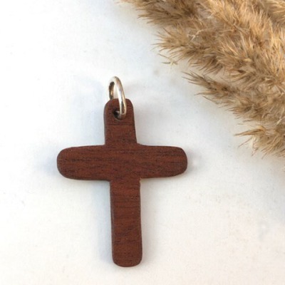 Kettenanhänger Kreuz, Holzkreuz, christilicher Schmuck, Anhänger Holz, Weihnachtsgeschenk