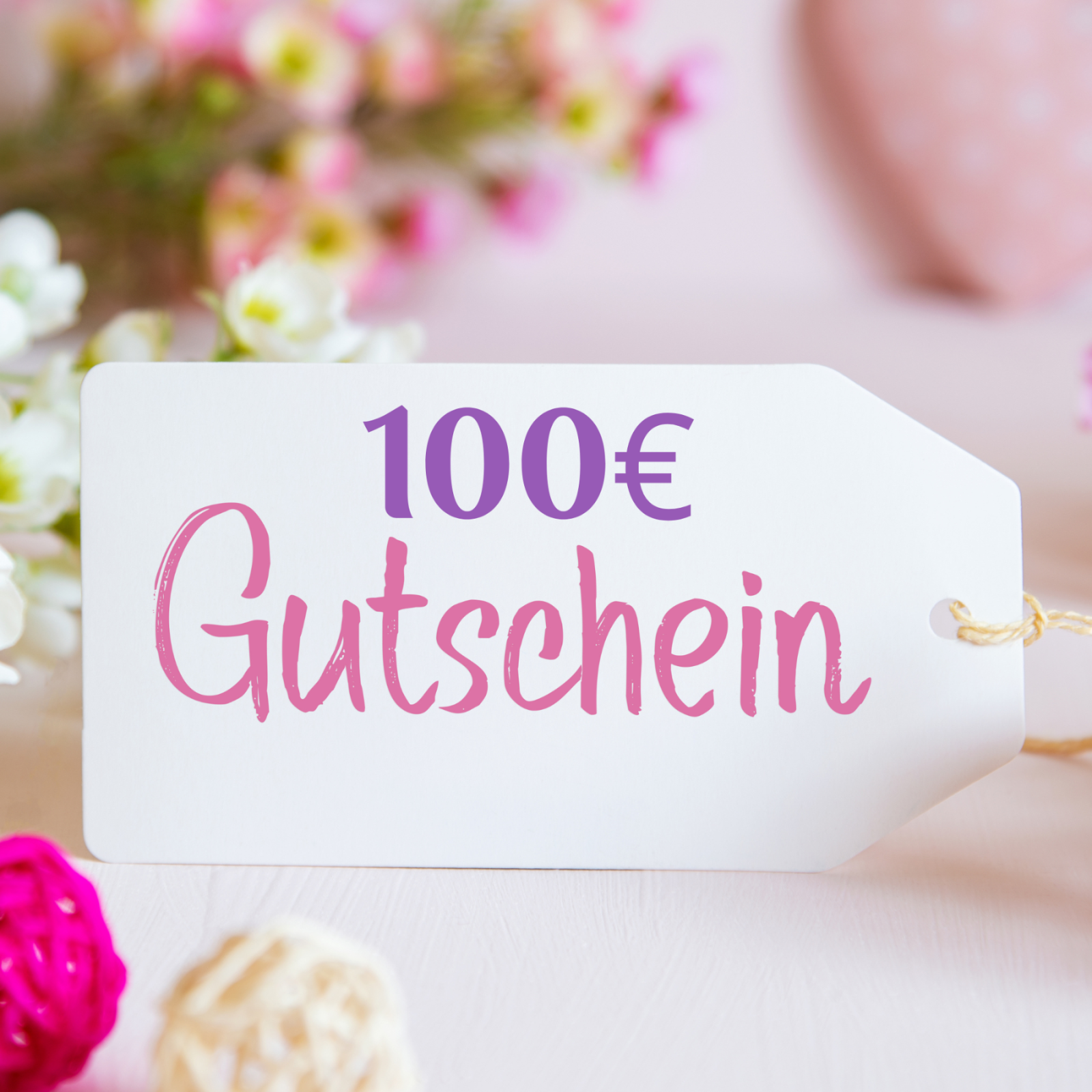 100 Gutschein zum verschenken oder selbst einlösen