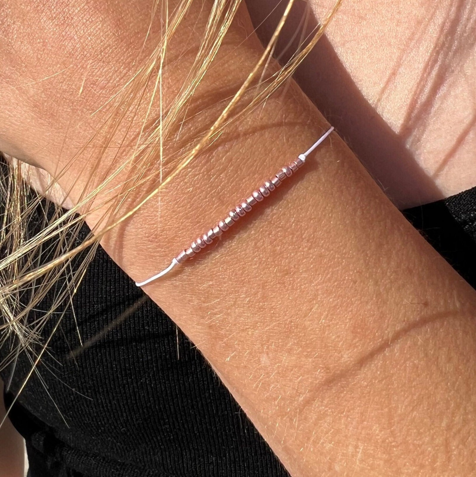 Personalisiertes Morsecode Armband Namen Worte 5