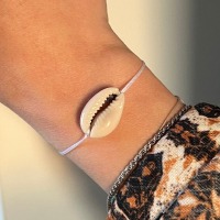 Armband mit Muschel Süßwasserperle 4