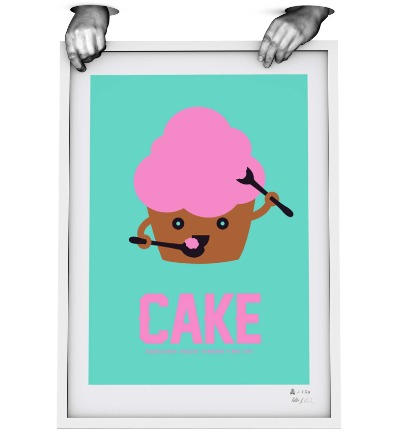 CAKE - 50 x 70 Siebdruck