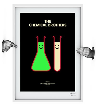 THE CHEMICAL BROTHERS Glow in the Dark - 50 x 70 Siebdruck