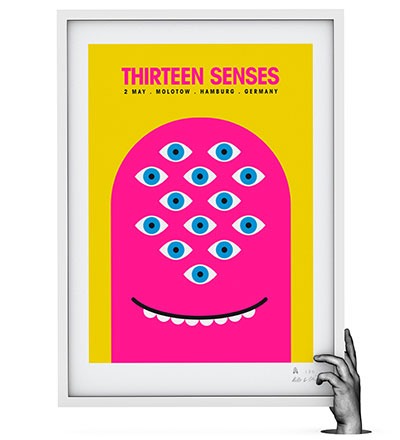 THIRTEEN SENSES - 50 x 70 Siebdruck