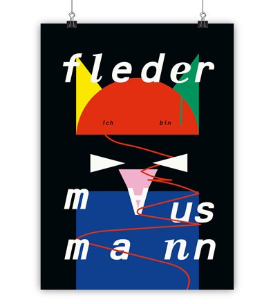 FLEDERMAUS MANN - Kunstdruck