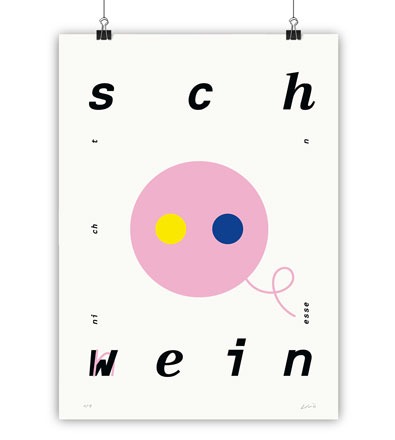 SCHWEIN - Kunstdruck