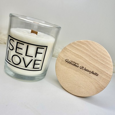 AROMA STATEMENT CANDLE SELFLOVE - stilvolle Duftkerze aus Sojawachs im Glas