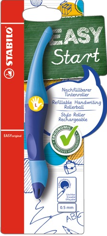 Ergonomischer Tintenroller STABILO EASYoriginal, dunkelblau/hellblau Linkshänder