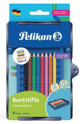 Pelikan Kreativfabrik Creaplast Buntstifte in Universaletage, 8 Farben