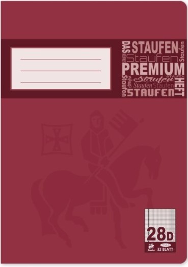 Staufen Premium Schulheft DIN A4, Lin 28, 32 Blatt