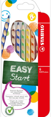 Stabilo Easy Start - Dreikant Buntstifte Linkshänder, 6er