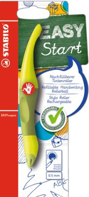 Ergonomischer Tintenroller STABILO EASYoriginal, limone/grün Rechtshänder