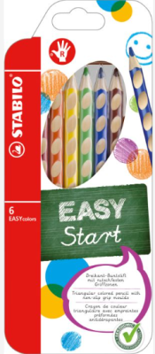 Stabilo Easy Start - Dreikant Buntstifte Rechtshänder, 6er