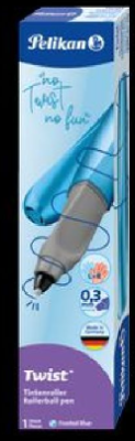 Pelikan Twist Tintenroller Frosted Blue , L+R