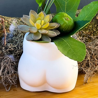 Handgefertigte Keramik Po Vase: Perfekt als Blumentopf modern, Stiftehalter oder Pinselhalter -