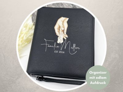 U-Heft Organizer | Familienorganizer | Dokumentenorganizer | Dokumentenmappe | Personalisiert mit