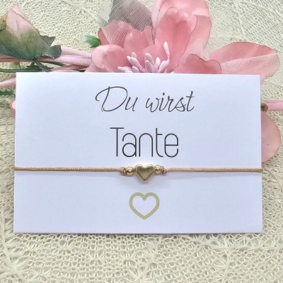 Du wirst Tante Herz Armband