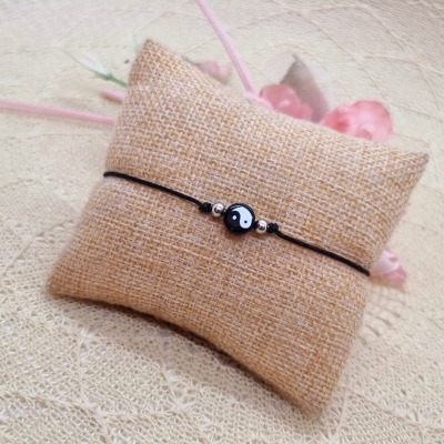 Yin Yang Armband schwarz