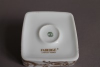 Limoges Faberge Imperial Seltene Schale Aschenbecher &amp; Deckeldose Coronation Egg 9