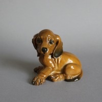 Rosenthal Georg Küspert Porzellan Tierfigur Dackel Welpe H 10 cm B