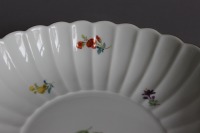 Meissen Streublümchen Fächerschale Schale D 20,5 cm Goldrand 7