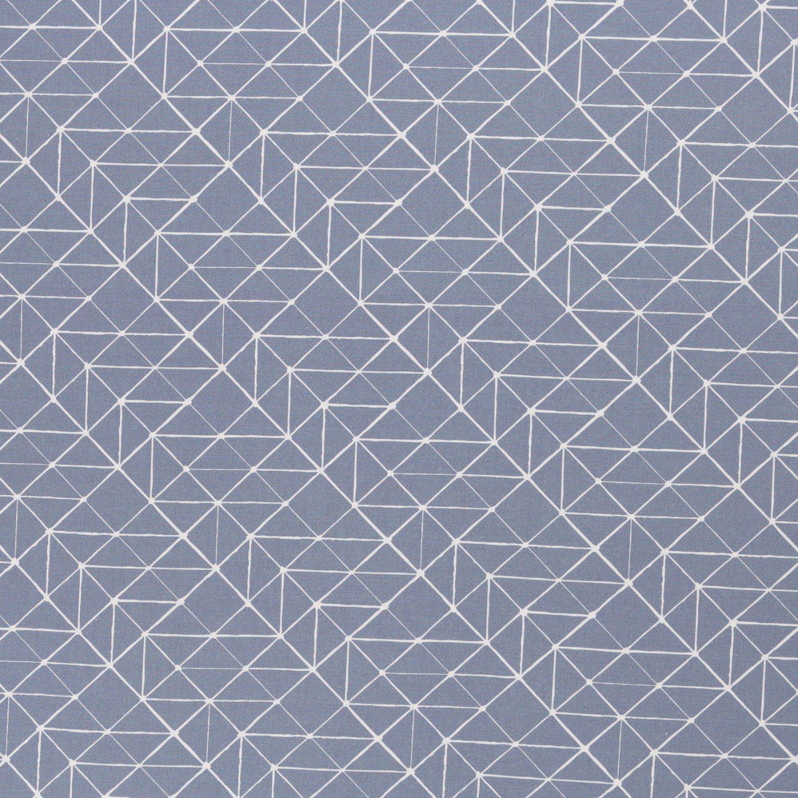 Baumwolle 9,60 EUR/m geometrische Linien rauchblau weiß, Baumwollstoff Kurt Swafing, Stoffe