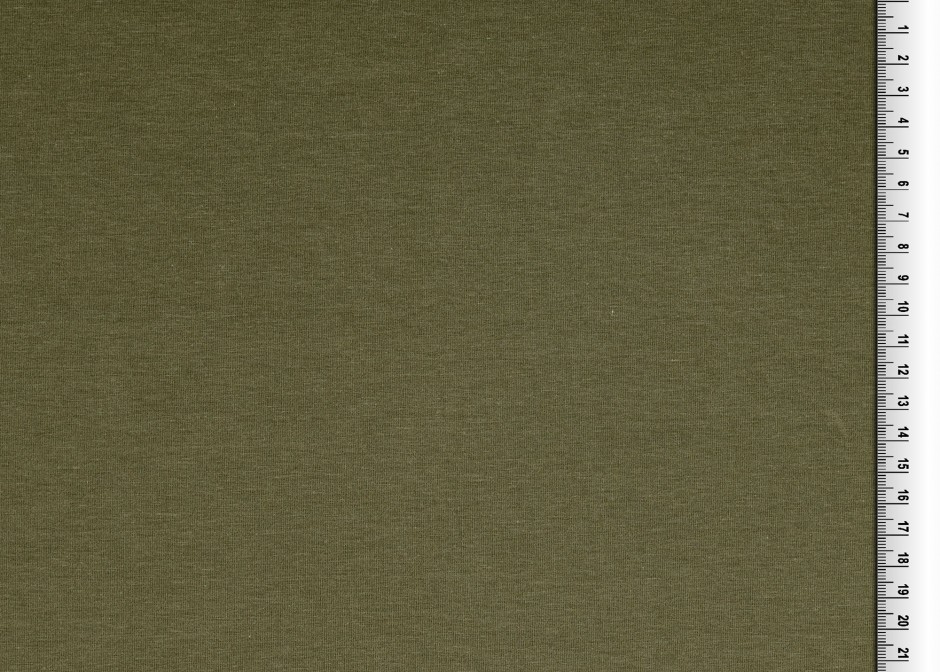 Jersey 1440 Euro/m Baumwoll - Bambus Viskosejersey khaki oliv Damenstoff Meterware