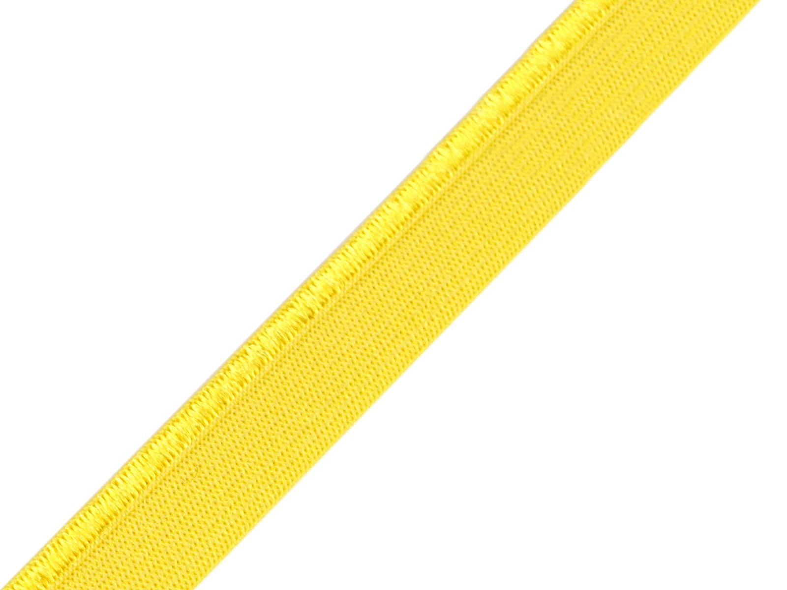 0,80 EUR/m - 3 m elastisches Paspelband in gelb - 11 mm breit - Meterware
