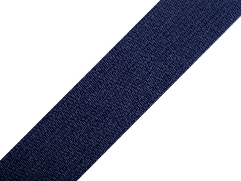 Gurtband 2,00 EUR/m, dunkelblau, Baumwolle 30 mm, Meterware