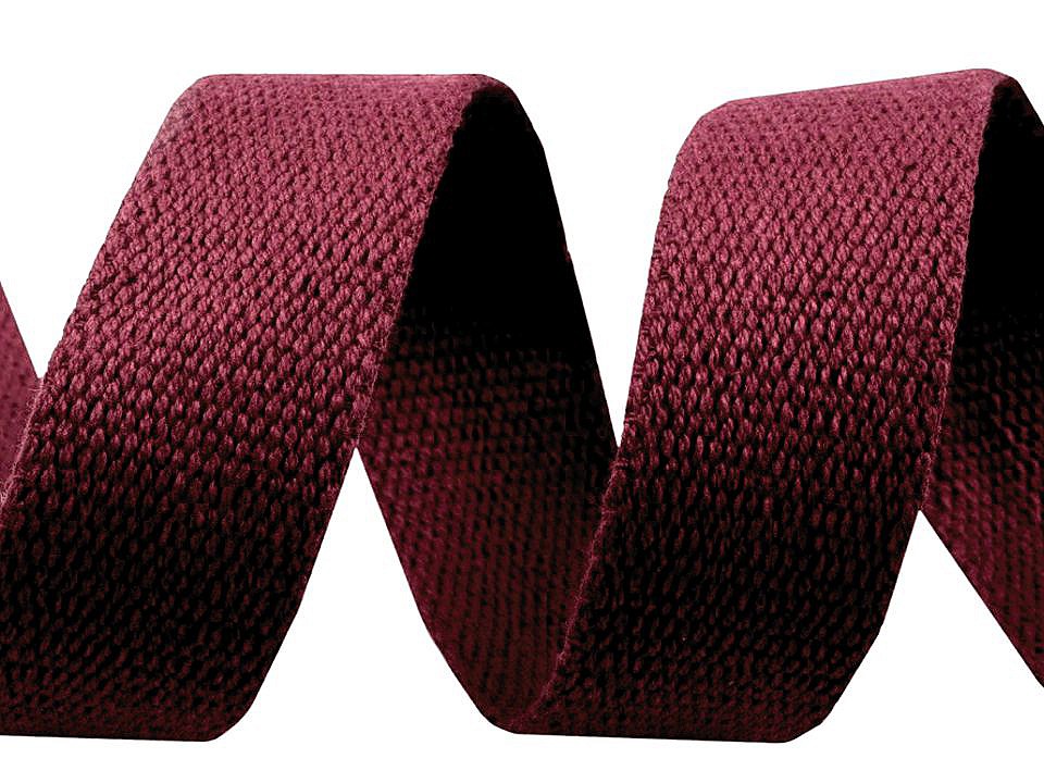 Gurtband 2,00 EUR/m, rostbraun, Baumwolle 30 mm, Meterware