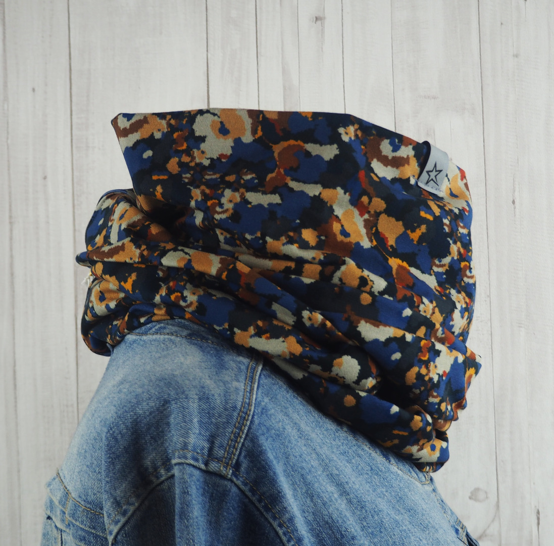 Loop Schlauschal Camouflage Erdtöne - Schal für Damen aus Jersey 3