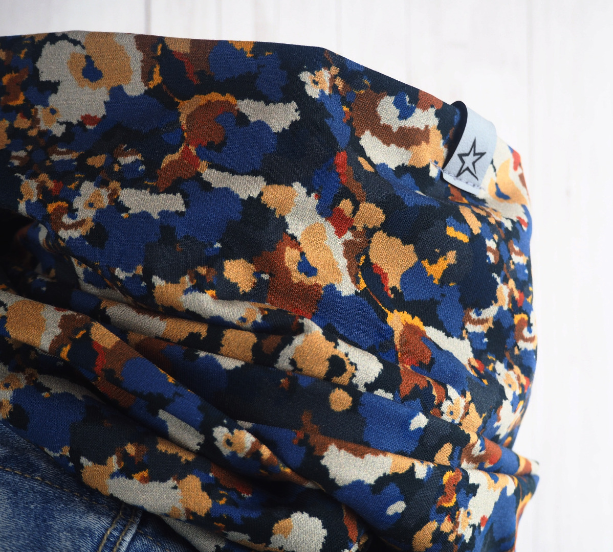 Loop Schlauschal Camouflage Erdtöne - Schal für Damen aus Jersey 5
