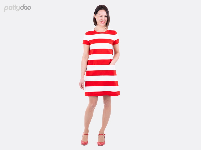 Pattydoo Schnittmuster Stacey A-Linien-Kleid - Damen Kleidung Papierschnitt / Papierschnittmuster 3