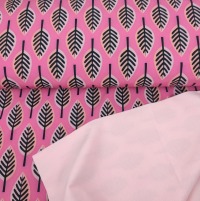 Softshell 15,96 EUR/m Blätter auf pink - Stoffe Meterware 4