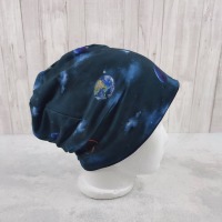 Beanie Weltall, coole Mütze mit Planeten auf dunkelblau, Größe ca. 48 bis 54 cm Kopfumfang 2