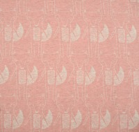 Jersey Füchse 15,96 EUR/m, Benno, Füchse in natur auf rosa melange, Kinderstoff 3