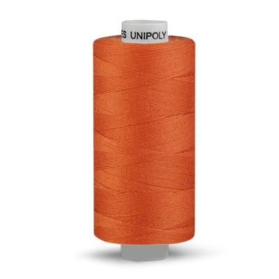 Nähgarn - 0,004 EUR/m - aus Polyester, Unipoly, warmes orange, Nähmaschinengarn
