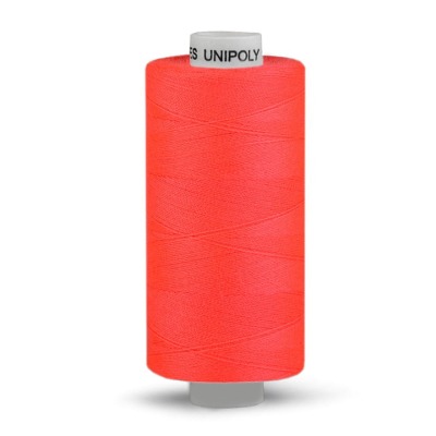 Nähgarn - 0004 EUR/m - aus Polyester Unipoly neon rot Nähmaschinengarn