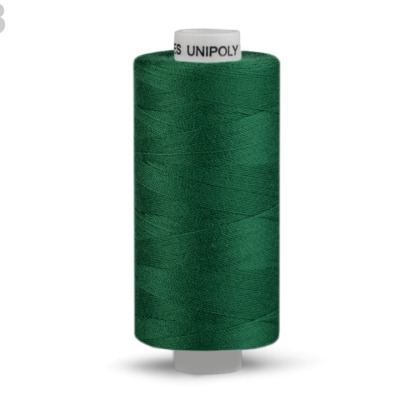 Nähgarn aus Polyester - 0,004 EUR/m - Unipoly, grün dunkelgrün, Nähmaschinengarn