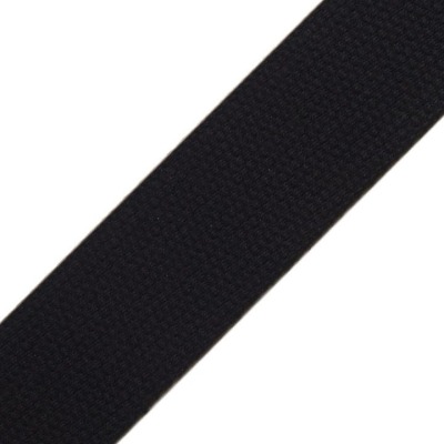Gurtband 2,00 EUR/m, schwarz, Baumwolle, 3 cm breit, 1,4 cm stark - tschechische Herstellung - Meter
