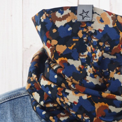 Loop Schlauschal Camouflage Erdtöne - Schal für Damen aus Jersey - Versandkostenfreier Artikel