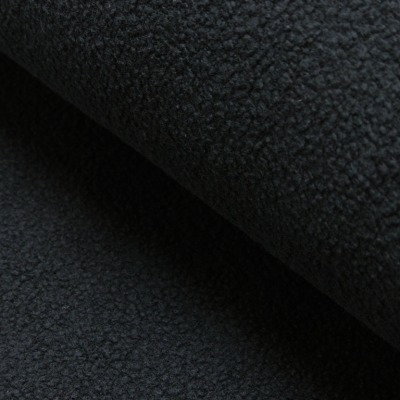 Baumwollfleece 1440 EUR/m Fleece Baumwolle schwarz Stoff Meterware