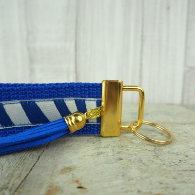 Schlüsselband gold blau königsblau Tassel Quaste - Versandkostenfreier Artikel