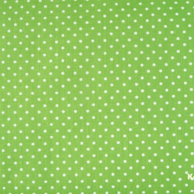 Baumwolle Punkte Pünktchen grün apfelgrün weiß