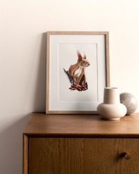 Eichhörnchen 02, Fine Art Print, Giclée Print, Poster, Kunstdruck, Tier Zeichnung 2